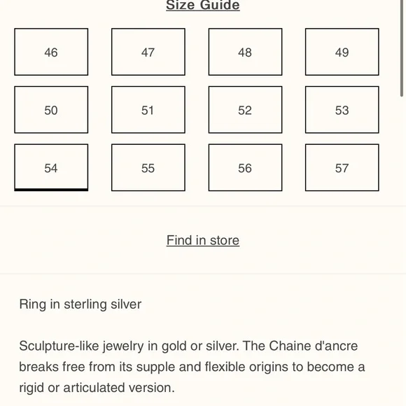Chaine d'ancre Enchainee ring, small model size 54 - Picture 9 of 9